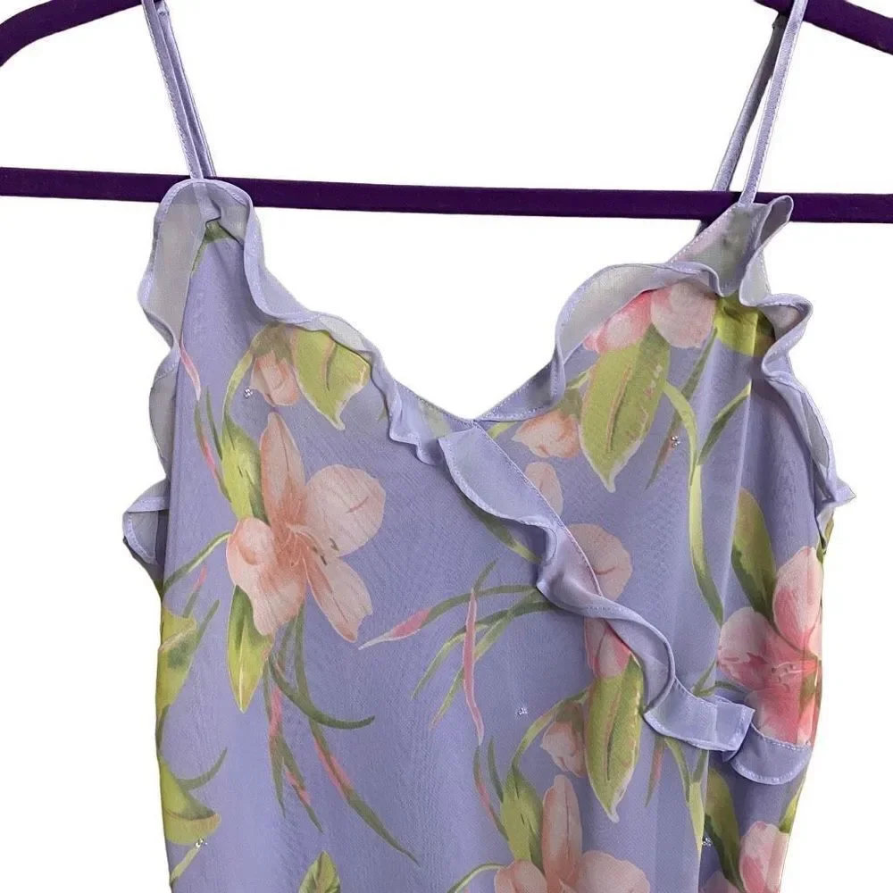 Vintage Valerie Stevens Pastel Purple Chemise - Picture 3 of 5